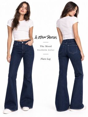 & other stories jeans dark denim blue Stockholm Altier The Mood style sz 29 NWT